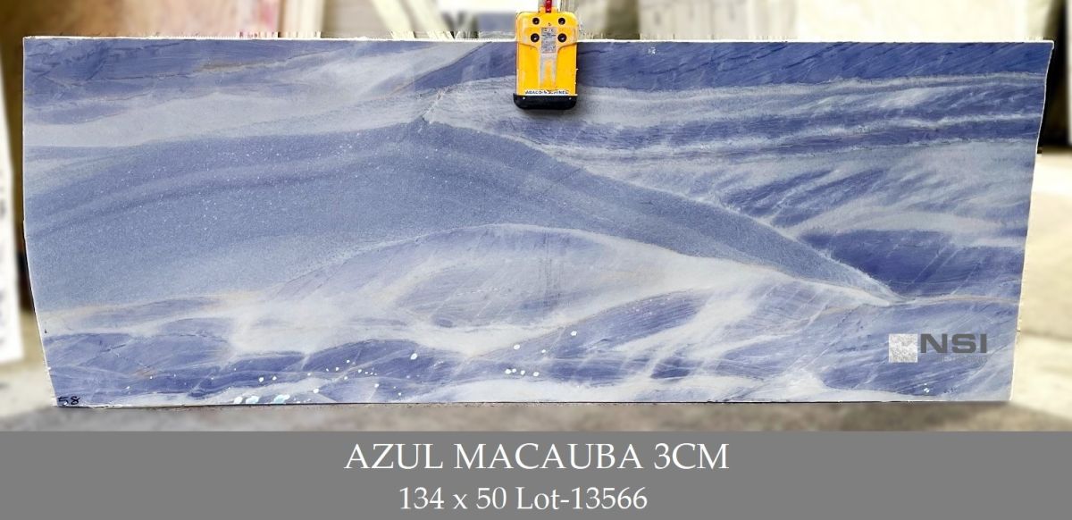 Azul Macauba 3cm 134x50 Lot-13566 COPY AZUL MACAUBA 3CM - Image 1