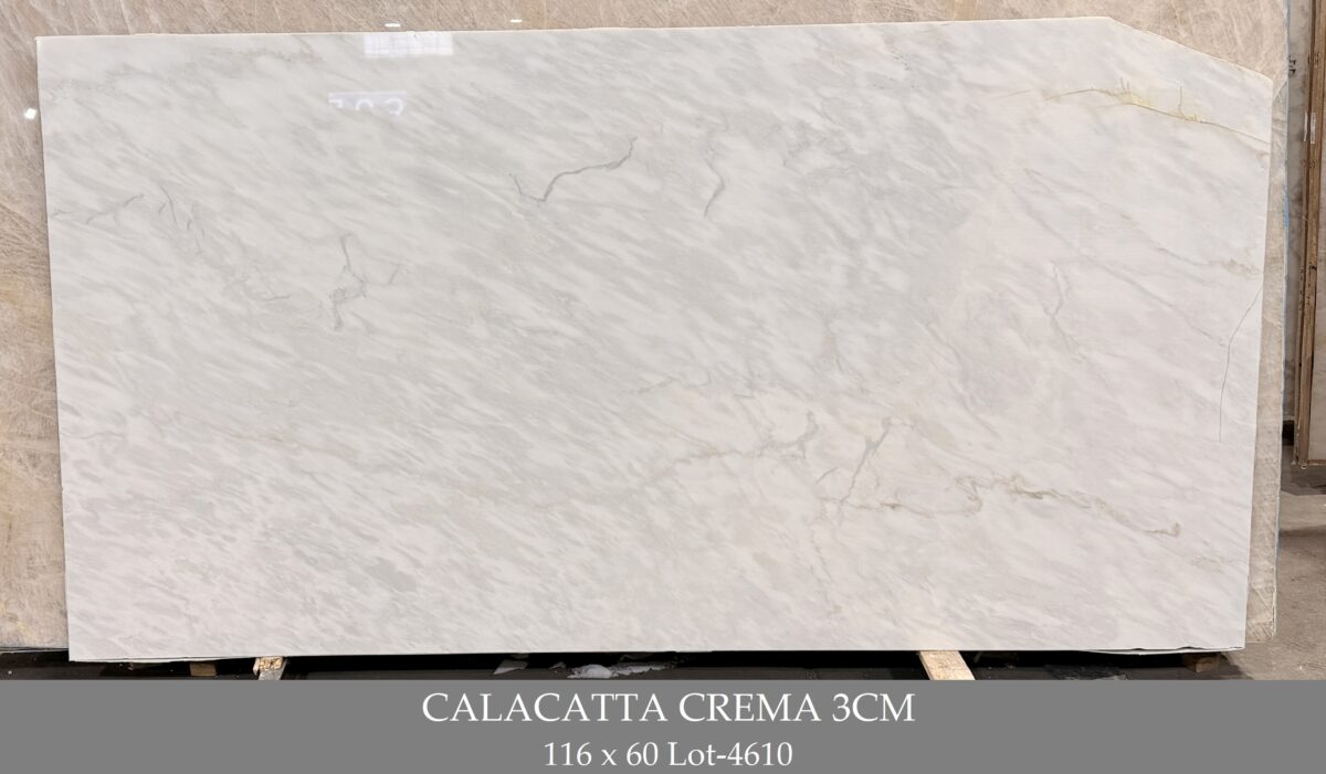 Calacatta Crema 3cm 116x60 Lot-4610 CALACATTA CREMA 3CM - Image 1