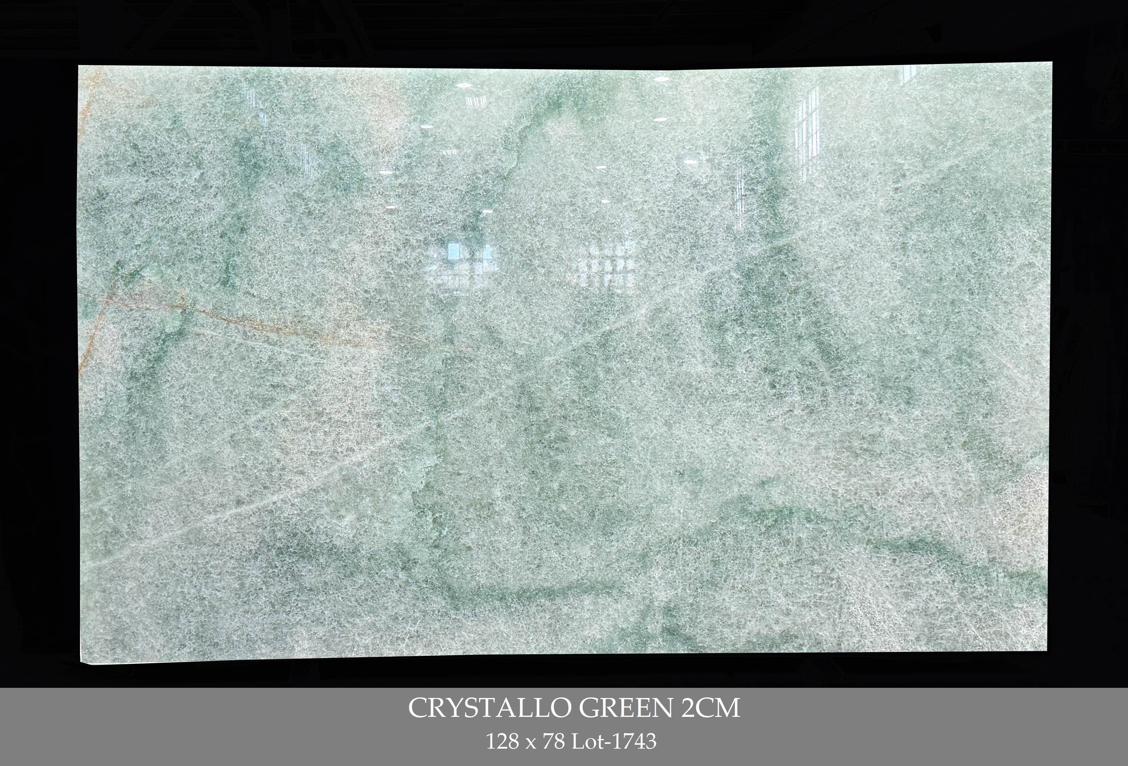 Crystallo Green 2cm 128x78 Lot 1743