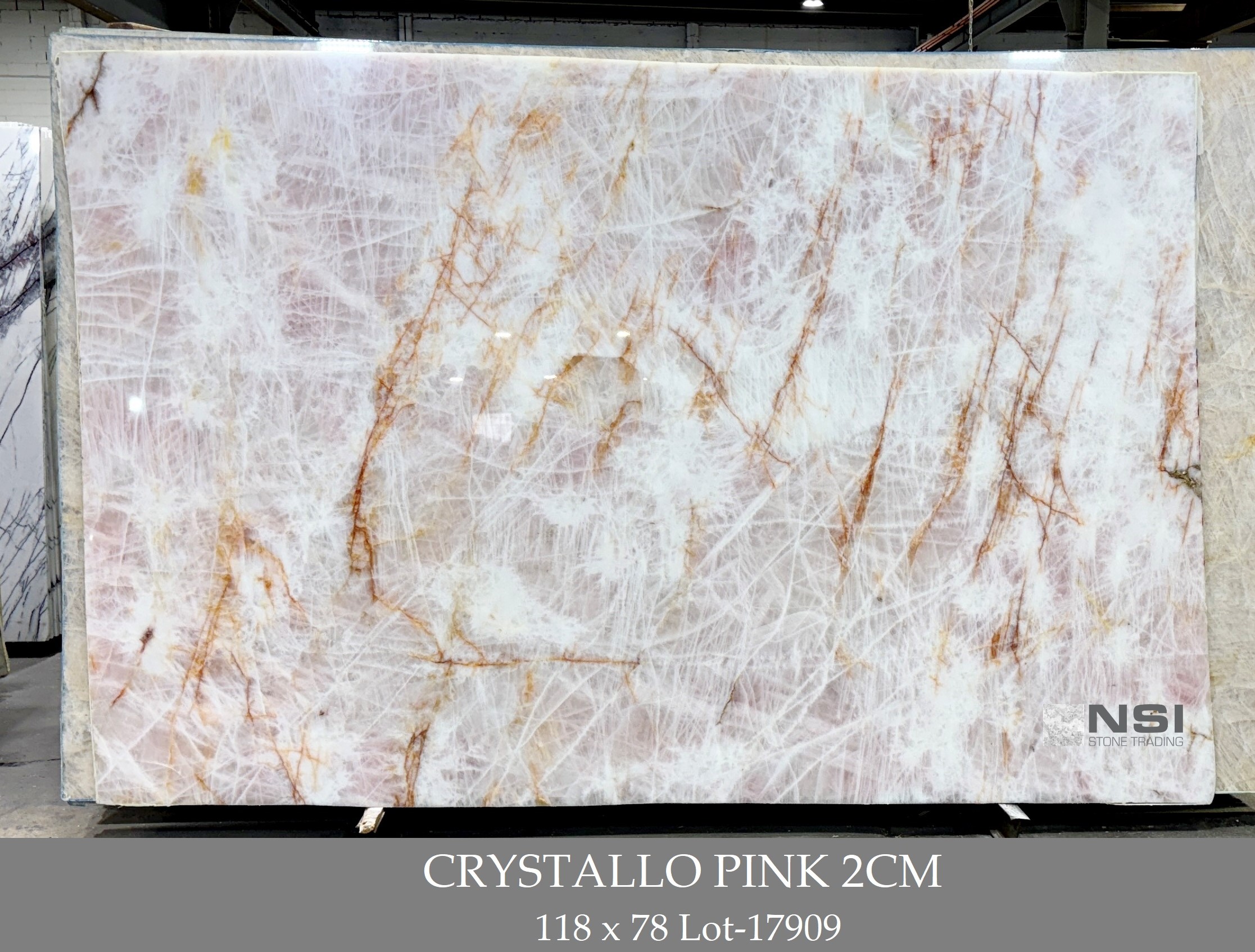 Crystallo Pink 2cm 118x78 Lot 17909