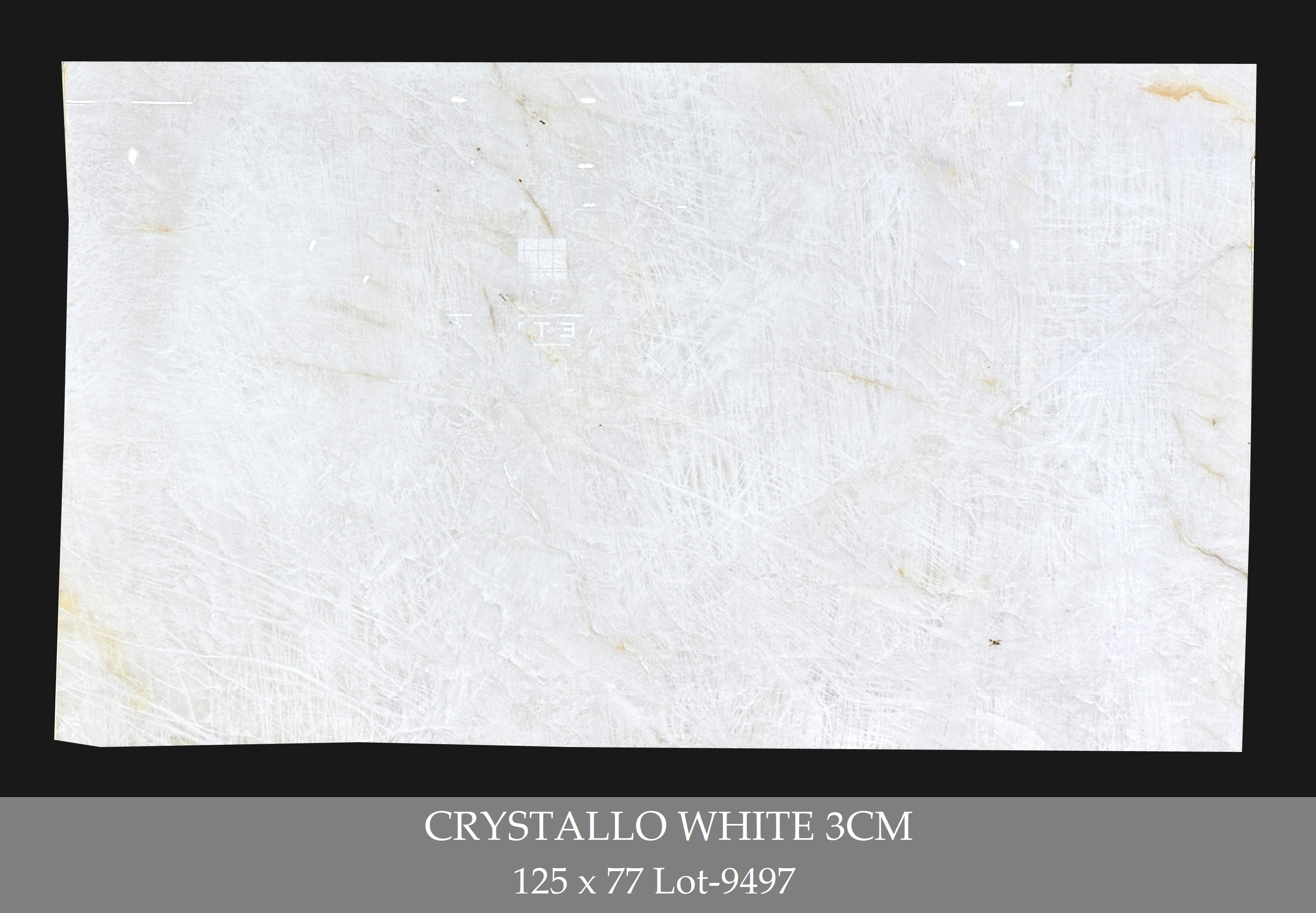 Crystallo White 3cm 134x78 Lot 1881