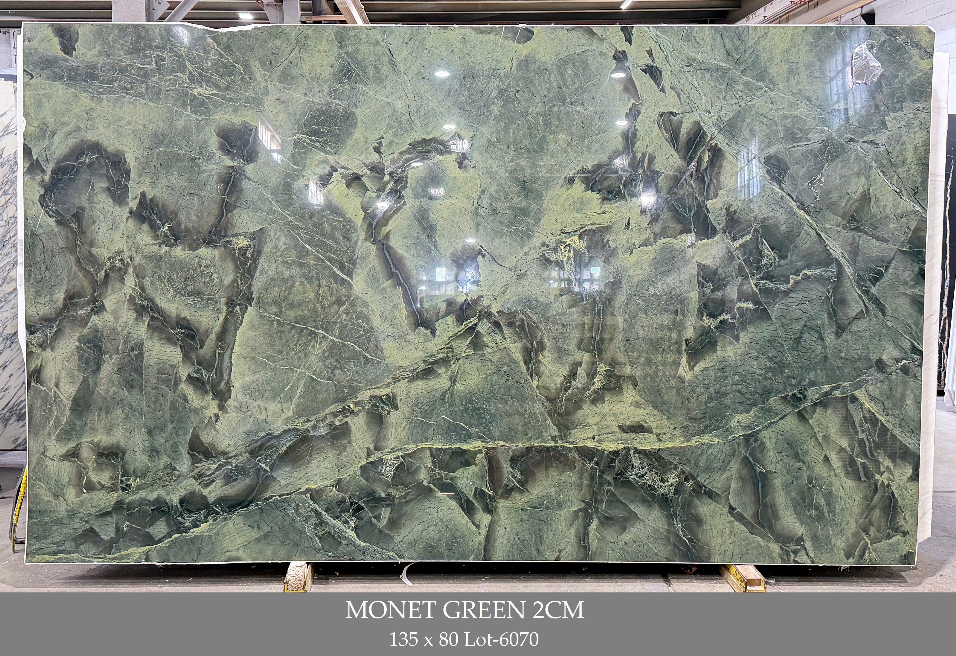 Monet Green 2cm 135x80 Lot 6070