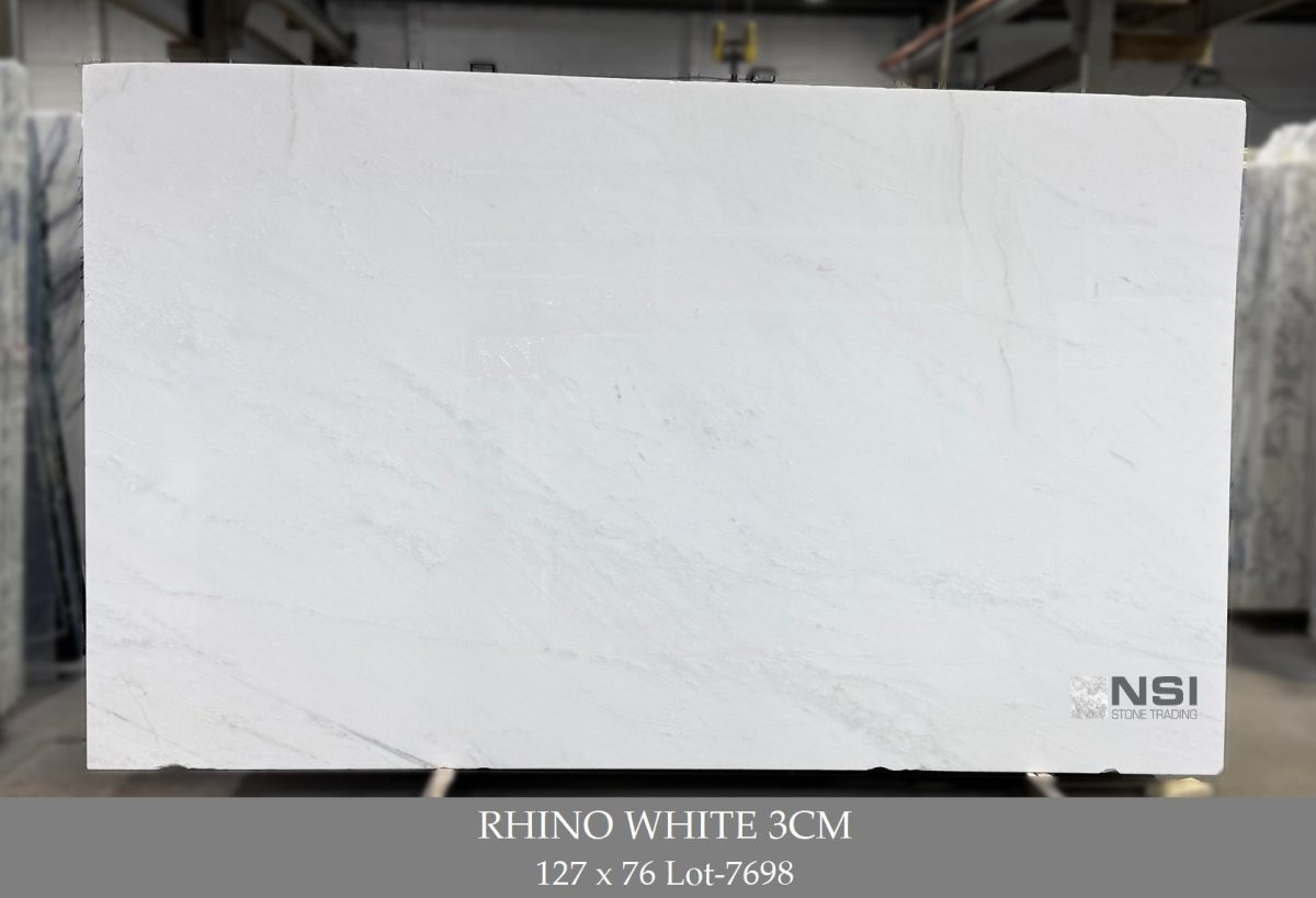 Rhino White 3cm 127x76 Lot-7698 RHINO WHITE 3CM - Image 1