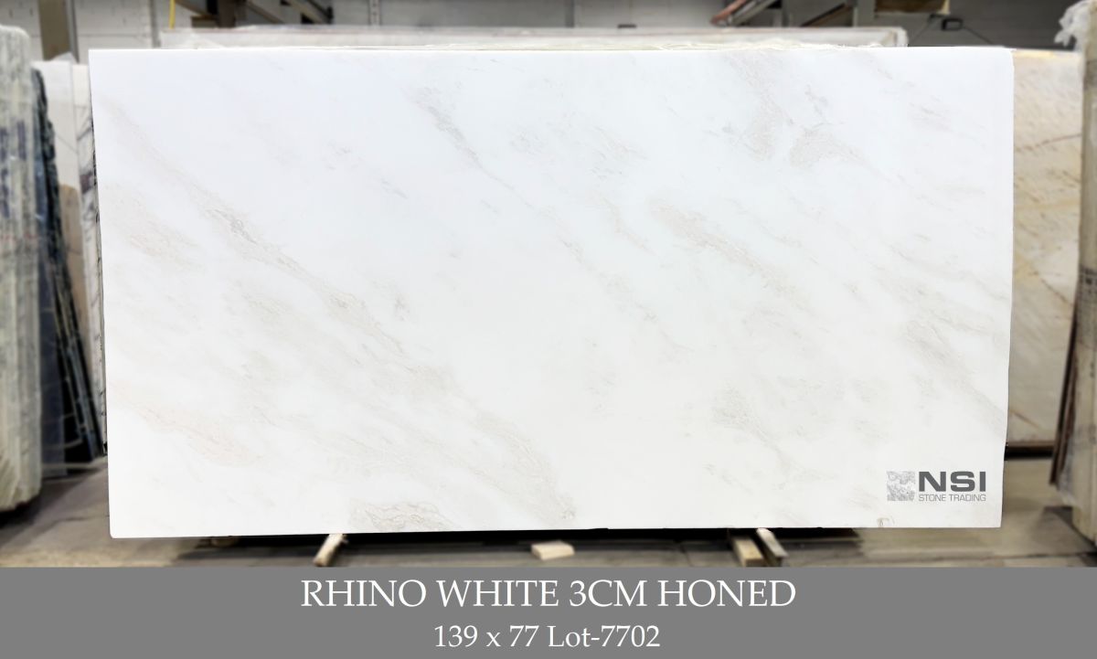Rhino White 3cm Honed 139x77 Lot-7702 RHINO WHITE 3CM - Image 1
