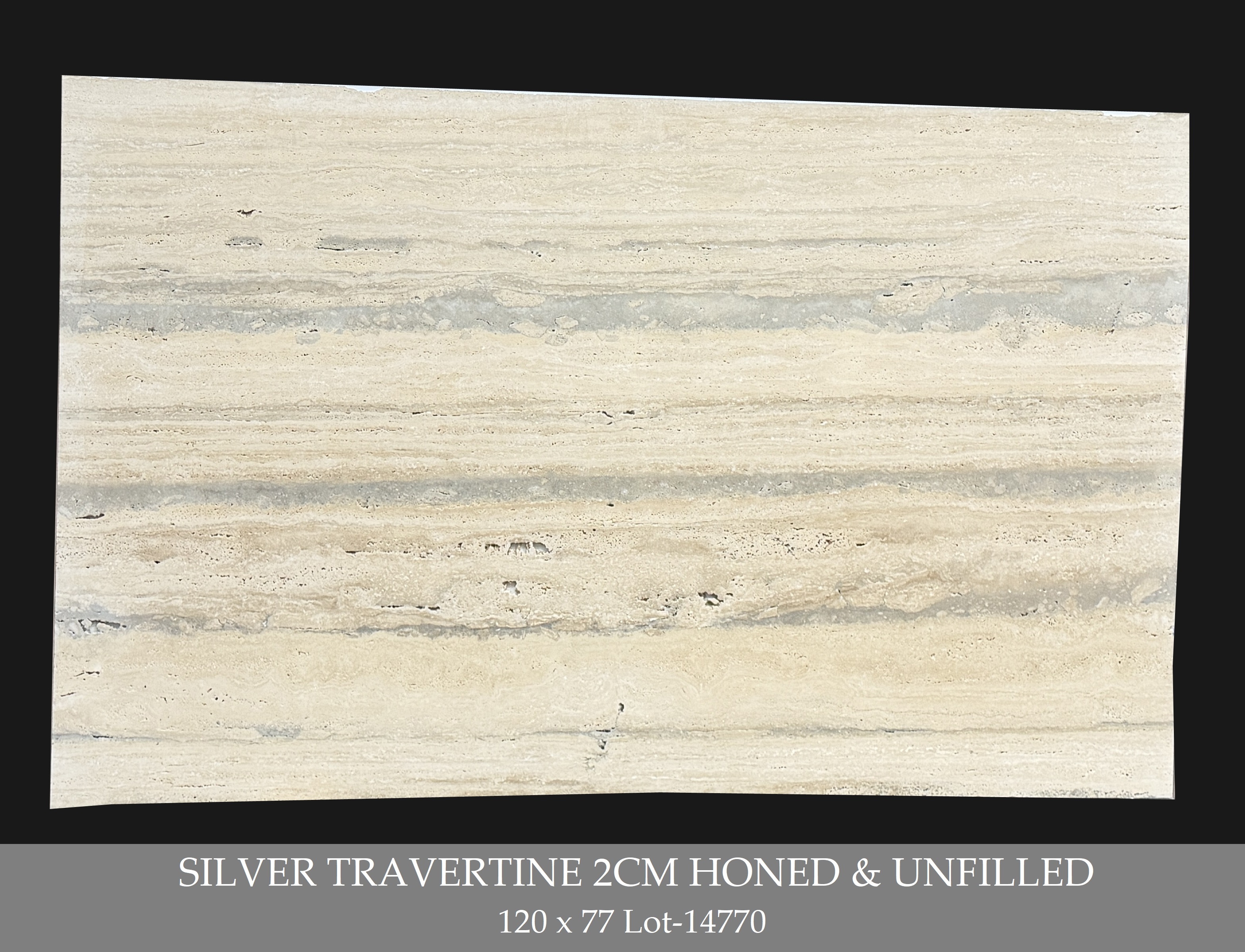 SILVER TRAVERTINE 2CM