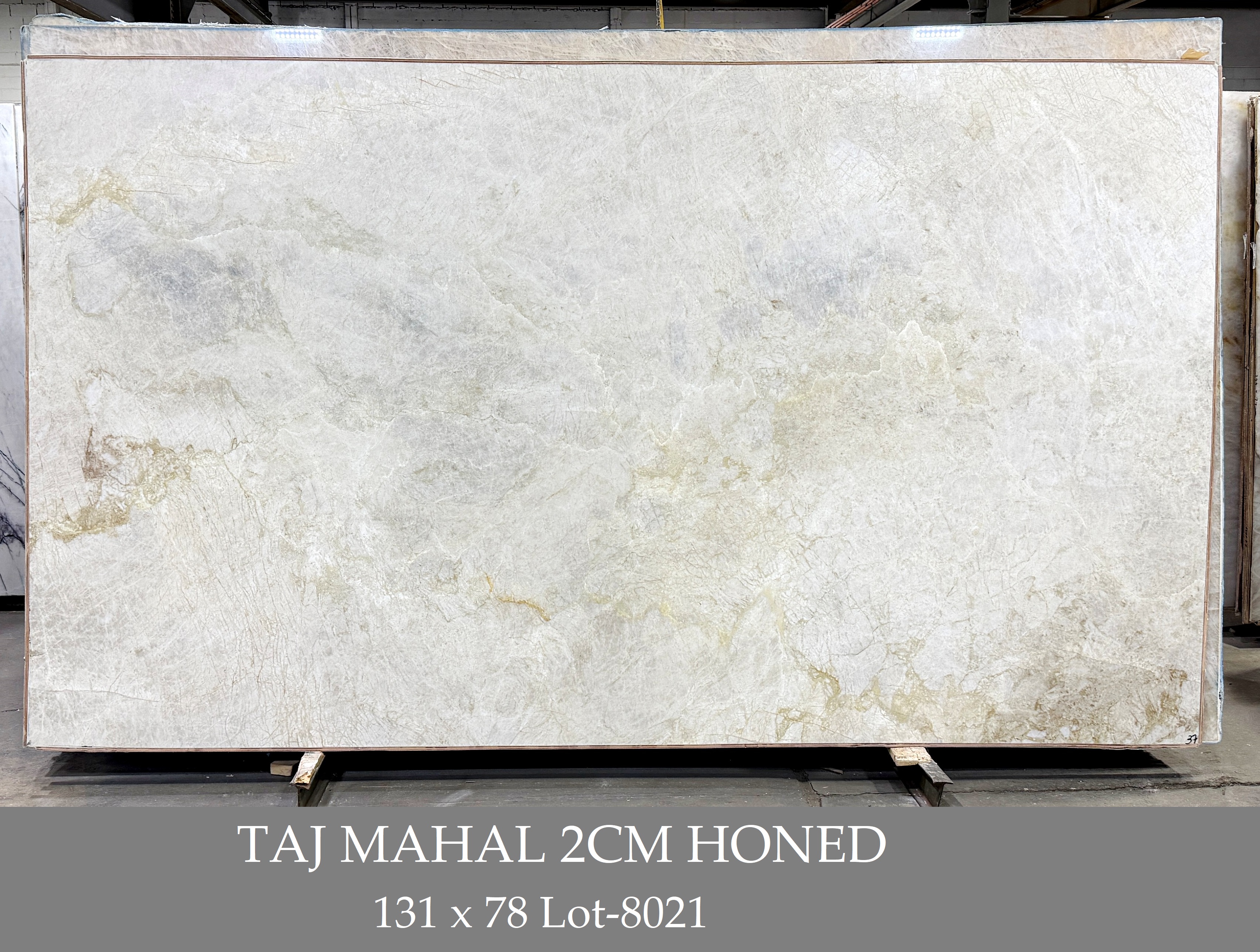 Taj Mahal 2cm Honed 131x78 Lot 8021
