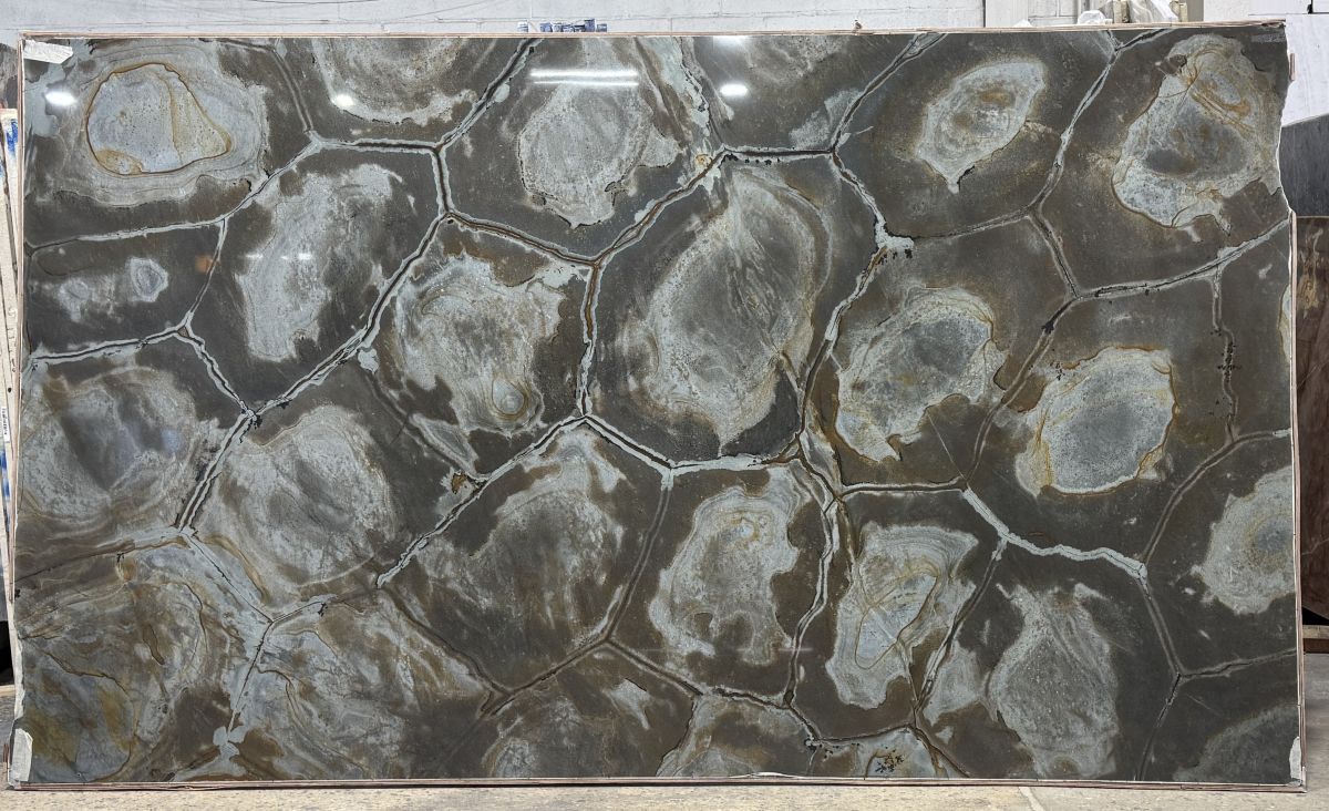 Turtle Blue 2cm 134x79 Lot-35873 TURTLE BLUE 2CM - Image 1