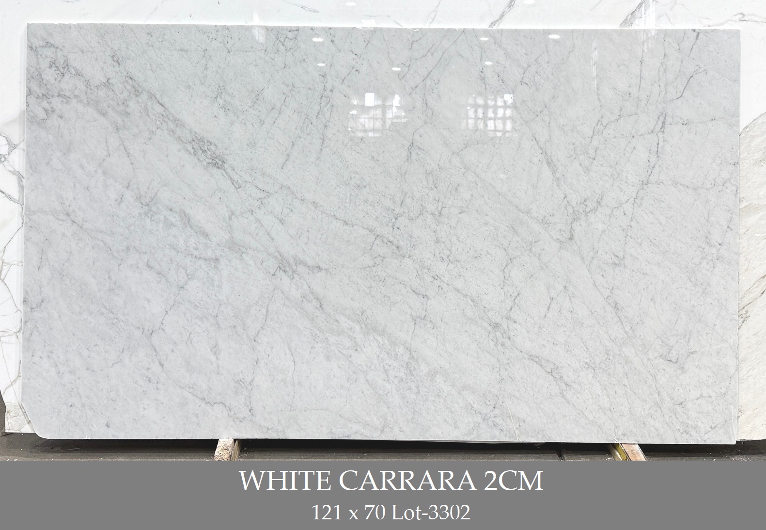 WHITE CARRARA 2CM